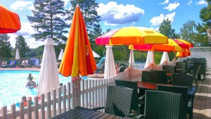 Camping med pool